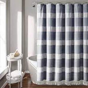 Lush Decor Tucker Stripe Shower Curtain